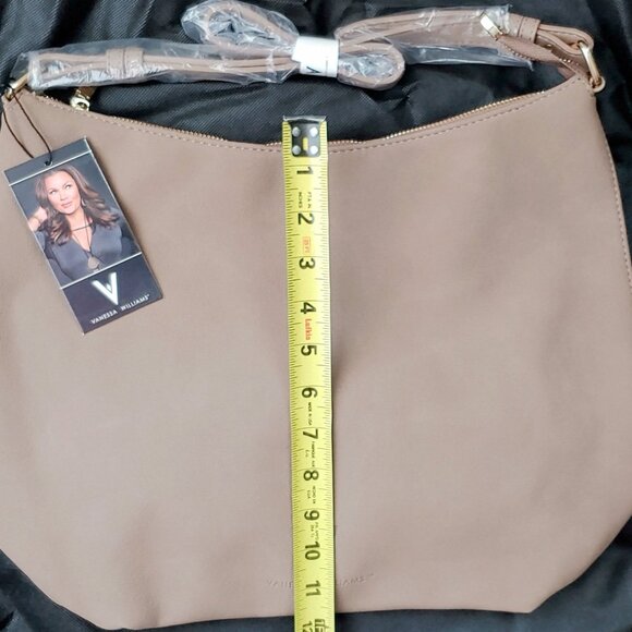 Vanessa Williams Hobo Bag with Gold Accents - NEW! - Picture 4 of 9